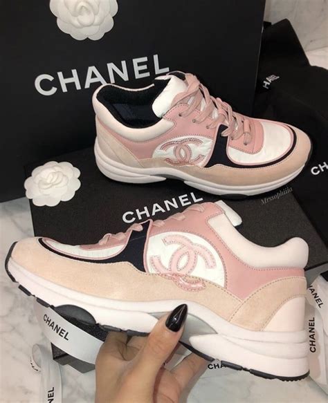 pink chanel high top sneakers|Chanel sneakers pink inside.